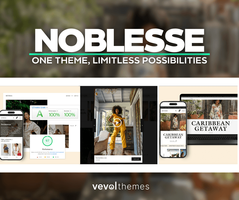 Official Shopify Theme created by Vevol Media