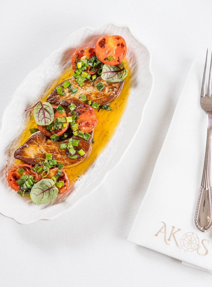 Akos Restaurant private dinner setup